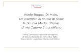 Adele Bugatti Di Maio,  Un esempio di studio di caso: la Scuola Media Statale