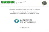 Università di Verona, Strada le Grazie 15 - Verona Business Continuity Virtualizzazione: