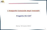 L’Anagrafe Comunale degli Immobili  Progetto ELI-CAT