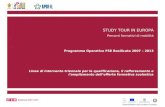 STUDY TOUR IN EUROPA Percorsi formativi di mobilità Programma Operativo FSE Basilicata 2007 – 2013
