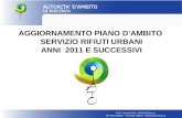 AGGIORNAMENTO PIANO D’AMBITO  SERVIZIO RIFIUTI URBANI ANNI  2011 E SUCCESSIVI