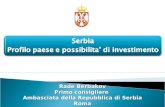 Rade Berbakov Primo  consigliere Ambasciata della Repubblica di  Serbia Roma