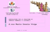 AGEVOLAZIONI PER LA CREAZIONE  DI IMPRESE FEMMINILI E GIOVANILI d.ssa Maria Grazia  Virga