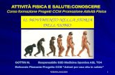 ATTIVITÀ FISICA E SALUTE:CONOSCERE Corso formazione Progetti CCM Promozione Attività Fisica