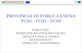 PROVINCIA DI FORLI’-CESENA FC02 - FC03 - FC04 PARCO DEL  RUBICONE-RIGOSSA-RIO SALTO:
