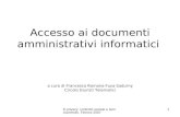 Accesso ai documenti amministrativi informatici a cura di Francesca Romana Fuxa Sadurny