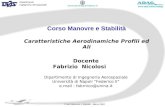 Corso Manovre e Stabilità Caratteristiche Aerodinamiche Profili ed Ali