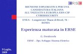 RIUNIONE ESPLORATIVA PER UNA CANDIDATURA ITALIANA ALL’INIZIATIVA EUROPEA ERN-CIP CYBERSECURITY