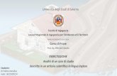 Università  degli  Studi di  Salerno Facoltà di Ingegneria