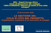 27-28 novembre 2008 LA GESTIONE DEL  CICLO  DI  VITA DEL PROGETTO