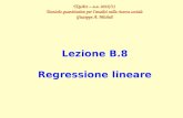 Lezione B.8 Regressione lineare