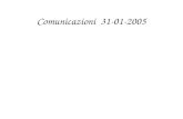 Comunicazioni  31-01-2005