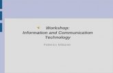 Workshop: Information and Communication Technology