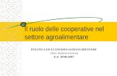 Il ruolo delle cooperative nel settore agroalimentare