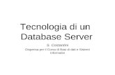 Tecnologia di un  Database Server