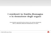 I residenti in Emilia-Romagna e la donazione degli organi