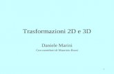 Trasformazioni 2D e 3D