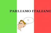 Parliamo italiano?