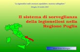 Il sistema di sorveglianza della legionellosi nella Regione Puglia