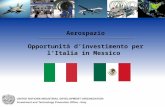 Aerospazio Opportunità d’investimento per l’Italia in Messico