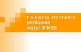 Il sistema informativo territoriale  AsTer SINSS
