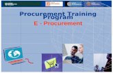 Procurement Training Program E - Procurement