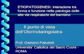 Il punto di vista dell’Otorinolaringoiatra Prof. Gaetano Paludetti