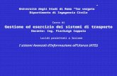 Università degli Studi di Roma “Tor vergata” Dipartimento di Ingegneria Civile Corso di