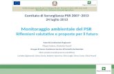 Monitoraggio ambientale del PSR  Riflessioni valutative e proposte per il futuro