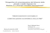Prof. Michele Pizzo Ordinario di  Economia Aziendale Seconda Università di Napoli