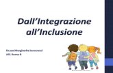 Dall’Integrazione all’Inclusione