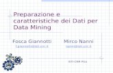 Preparazione e caratteristiche dei Dati per Data Mining