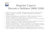 Regione Liguria Decreti e Delibere 2000-2006