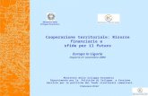 Cooperazione territoriale: Risorse finanziarie e  sfide per il futuro Europa in Liguria