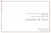 Associazione Italiana Progettisti Industriali    Premio Internazionale 2003 Leonardo da Vinci