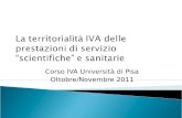 La territorialità IVA delle prestazioni di servizio “scientifiche” e sanitarie