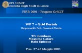 FIRB 2001 - Progetto  Grid.IT