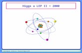 Higgs a LEP II < 2000