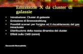 Emissione X da cluster di galassie