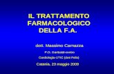 IL TRATTAMENTO FARMACOLOGICO DELLA F.A.  dott. Massimo Carnazza P.O. Garibaldi-centro