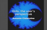 GUIs, the user’s perspective