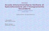 SISSIS Scuola Interuniversitaria Siciliana di Specializzazione per l’Insegnamento Secondario