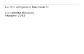 La due diligence finanziaria Università Bicocca Maggio 2013