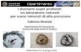 I diamanti super profondi:  un laboratorio naturale  per nuovi minerali di alta pressione