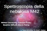 Spettroscopia della  nebulosa M42
