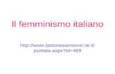 Il femminismo italiano
