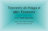 Teoremi di Haga e altri Teoremi