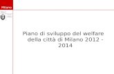 Piano di sviluppo del welfare della città di Milano 2012 - 2014