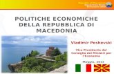 POLITICHE ECONOMICHE DELLA REPUBBLICA DI MACEDONIA