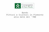 Bando Pittori e Scultori in Piemonte alla metà del ‘700